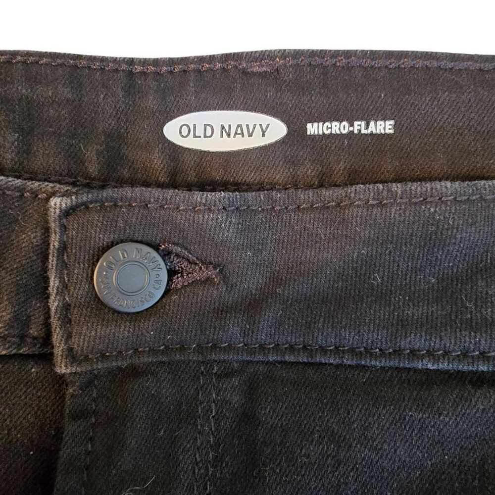 Old Navy Womens Black Flare Jeans NWT Mid-Rise Stretch Size 18 JJ3856 - Picture 7 of 11